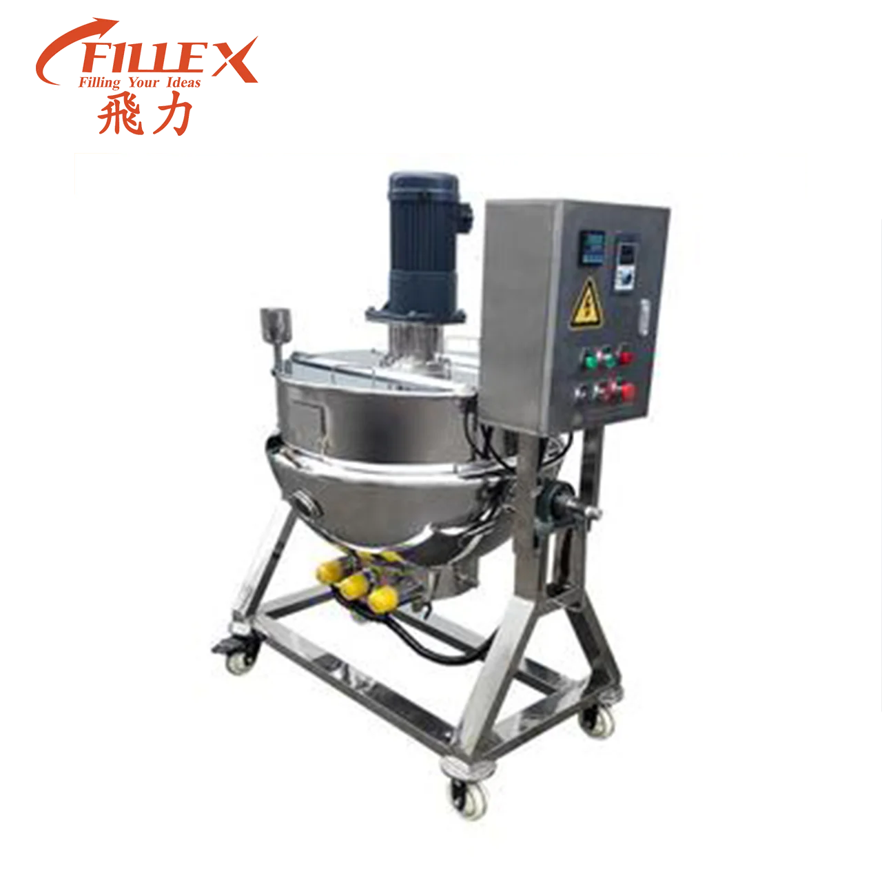 Steam Gas Heating Electric Heating jacketed kettle Food Grade boiling pan electrical heating electric cooking kettle