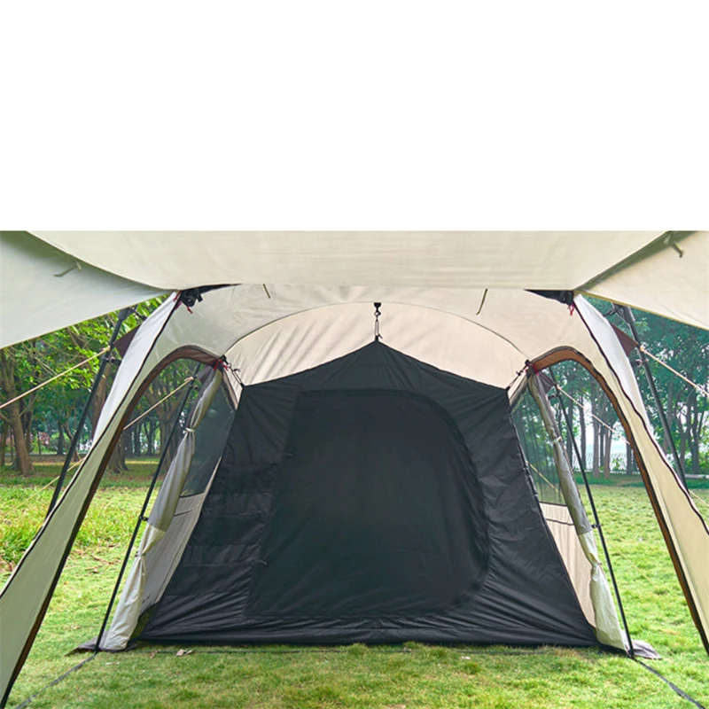 Imagem -04 - Anti-rainstorm Outdoor Camping Tent 48 Pessoa Anti-squally Super Respirável Shelter de Dois Quartos Selvagem Grande