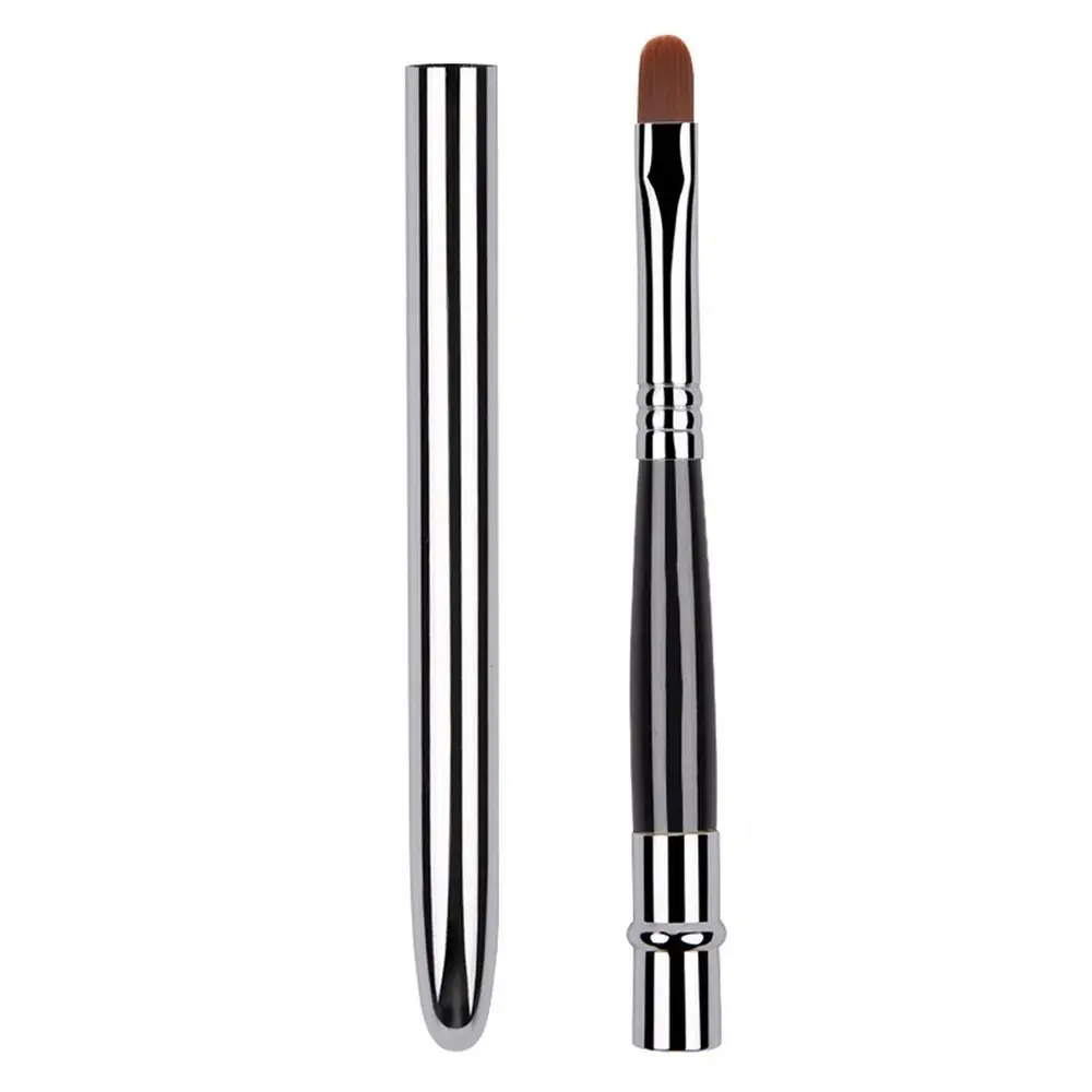 Tool Met Beschermkap Dames Make-Up Borstel Vrouwen Schoonheid Lipliner Concealer Borstel Lip Borstel Lippenborstel Cosmetische Borstel Lippenstift Borstel