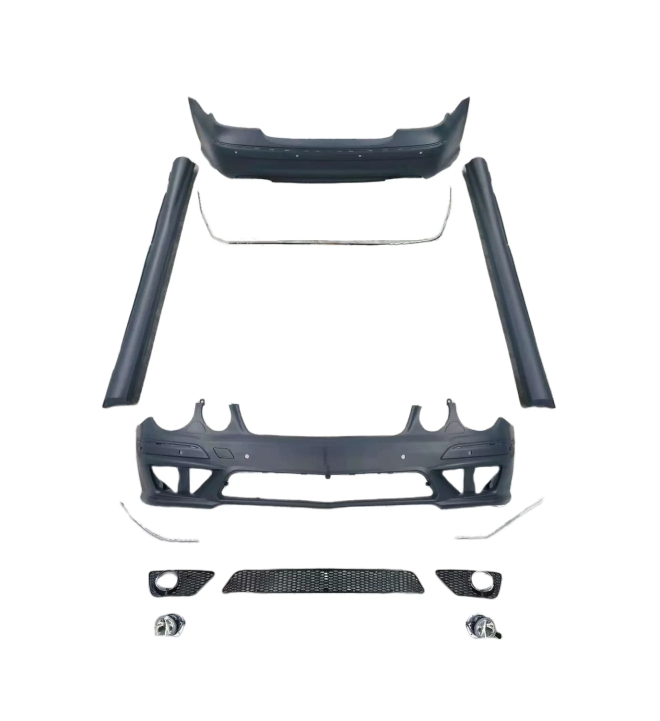 

Factory Sale Front Rear Bumper Assembly Upgrade E63 for W211 Body Kit E Class 2006 2007 2008 2009 Car Exterior Accessories