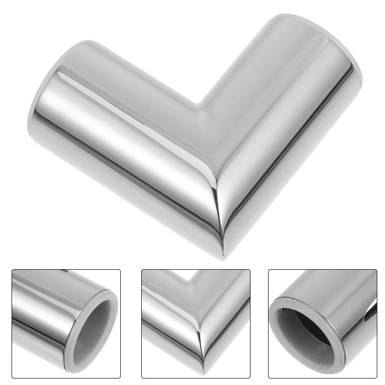 

Heavy Duty Stainless Steel Elbow Joint Connector Tube Corner Pipe Clamp for Marine Fittings Bathroom Glass Door Stabilizing