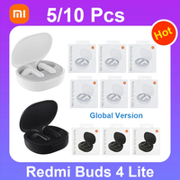 5/10Pcs Xiaomi Redmi Buds 4 Lite Earphone TWS BT 5.3 Headset Mi True Earbuds 4 Headphone Call Noise IP54 Xiaomi Headsets