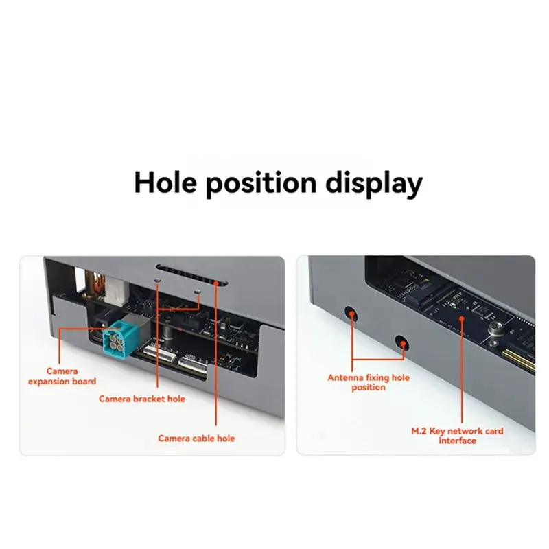AA08-Aluminum Alloy Shell For D-Robotics For RDK S100 Passive Cooling Camera Bracket Included For RDK S100 Development Board