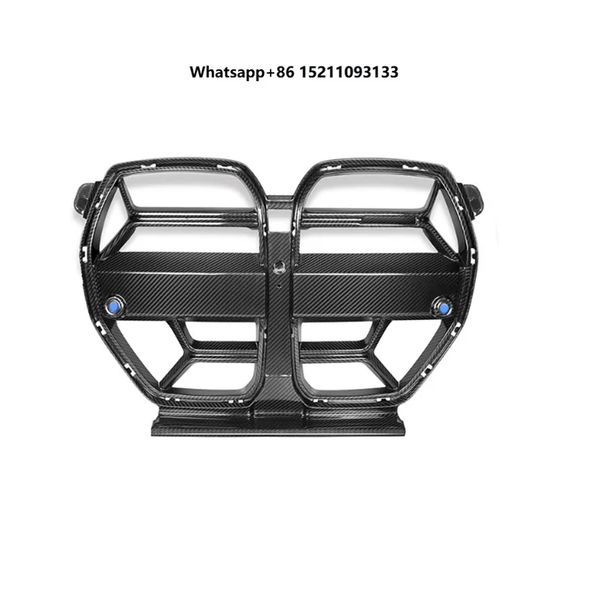 CSL Style Dry Carbon Fiber Car Bumper Front Center Mesh Grille Front Grill
