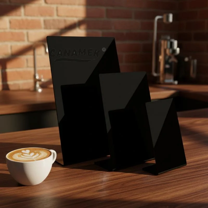 Thickened Acrylic Chalkboard A4/A5/A6 Reusable Tabletop Sign Erasable Freestanding Freestanding Blackboard School Office