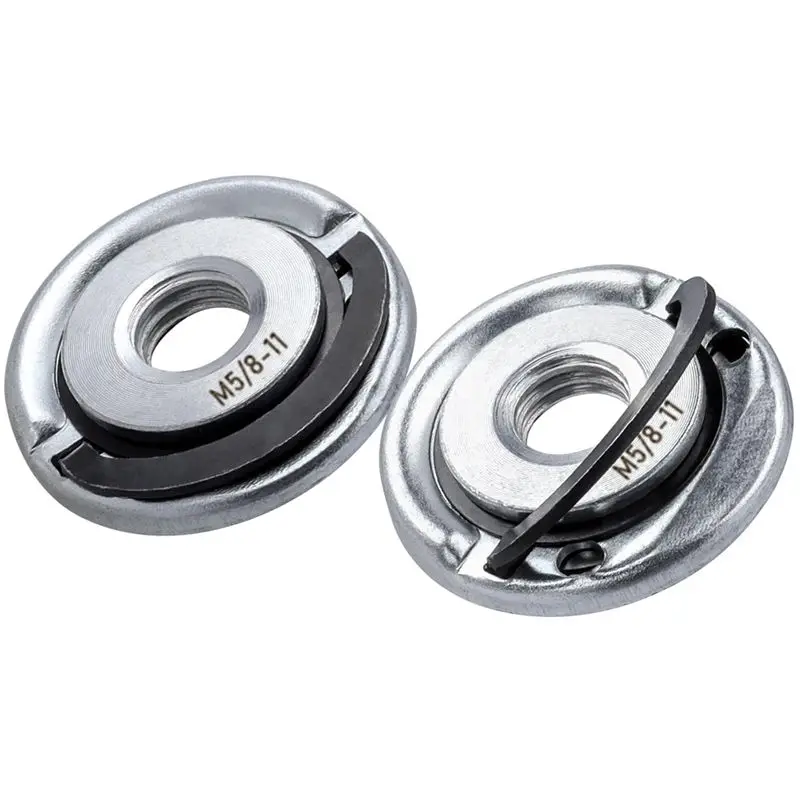 N96R 2Pcs Quick Change Angle Grinder Flange Nuts 5/8-11 Grinder Nut Replacement Lock Nuts Grinder Locking Nuts