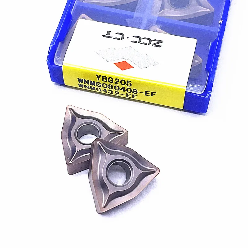 Carbide Inserts  WNMG080404 WNMG080408  EF YBG205 High Quality External Turning Tools WNMG Lathe Cutter Tool