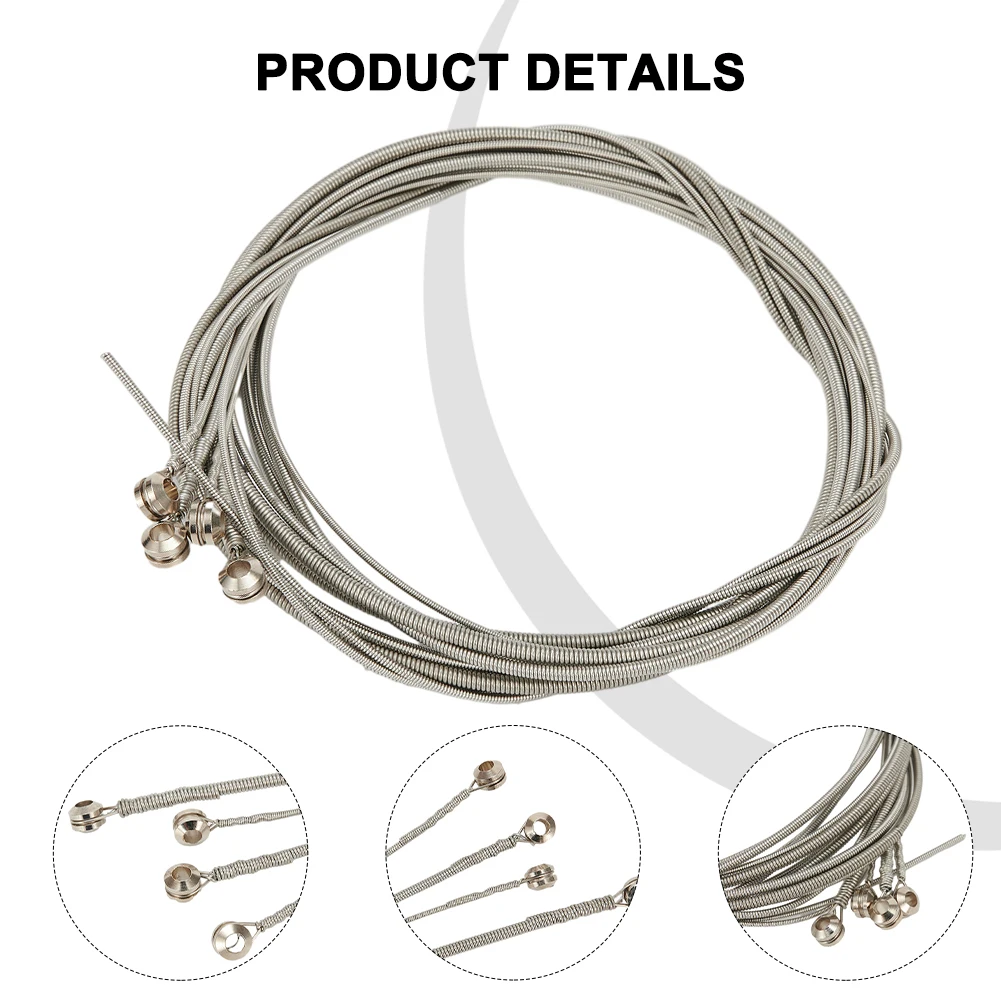 Bass Strings Steel Cord For 4 Strings Electric Bass Guitar Part Replacement Accessories For Electric Bass Beginner Flatwound