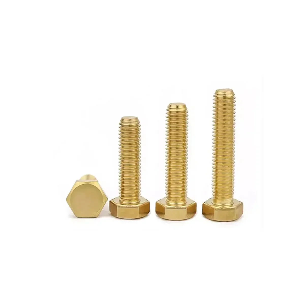 

Brass External Hex Screw M3 M4 M5 M6 M8 M10 Metric Thread Hexagonal Machine Bolt Electrical Copper Screws