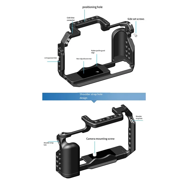 

A13E-Camera Stand For Fuji X-T50 XT50 Camera Cage Extension Protection Frame Photography Horizontal And Vertical Shooting