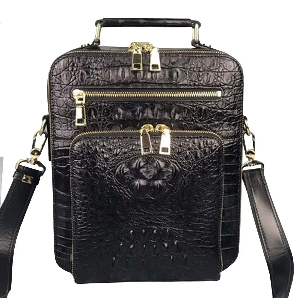 

fanzunxing Thailand crocodile Men crocodile bags fashion leisure Single shoulder bag business Men handbag