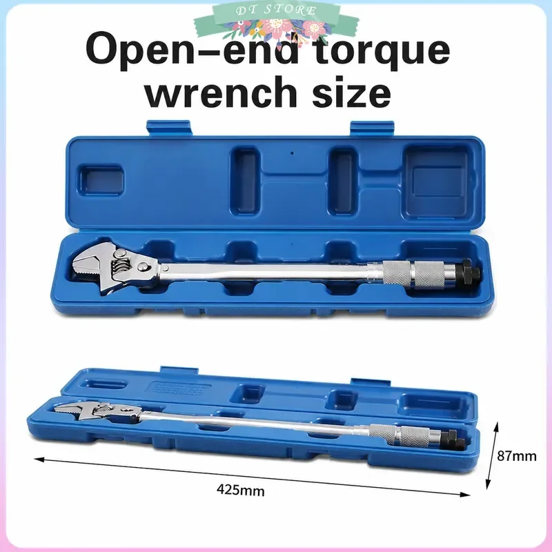 Adjustable Torque Wrench 19-110 Nm 43mm Multifunction Open End Spanner Maintenance Repair Tool for Automotive Bicycle