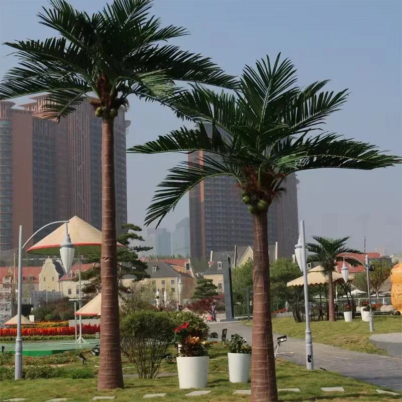 

M499 indoor and outdoor decoration artificial plant large height custom large artificial coconut tree