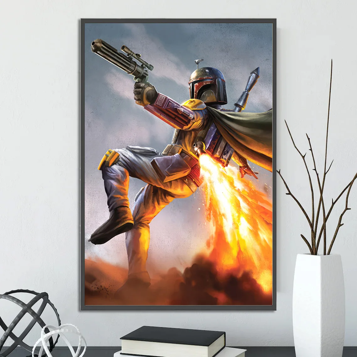 Star Wars C-3PO R2-D2 Self-adhesive Poster Movie Figures Home Decoration Painting Wall Art Bedroom Decor Skywalker Wallpaper