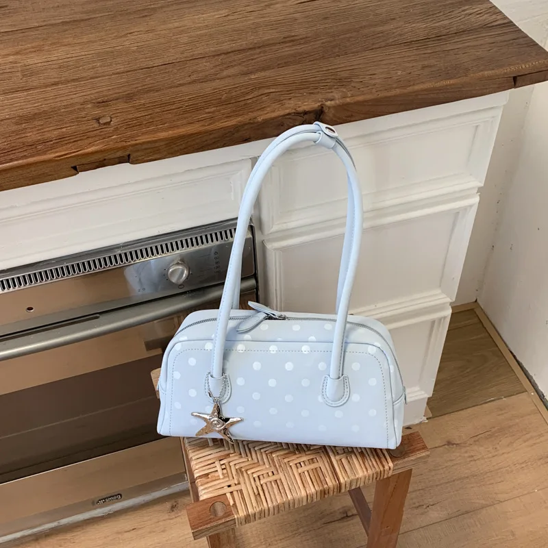 New Korean Handbag Small Handbag Cute Polka Dot Niche Pillow Bag Single-shoulder Crossbody Bag School Handbag  Sacs Boston Y2k