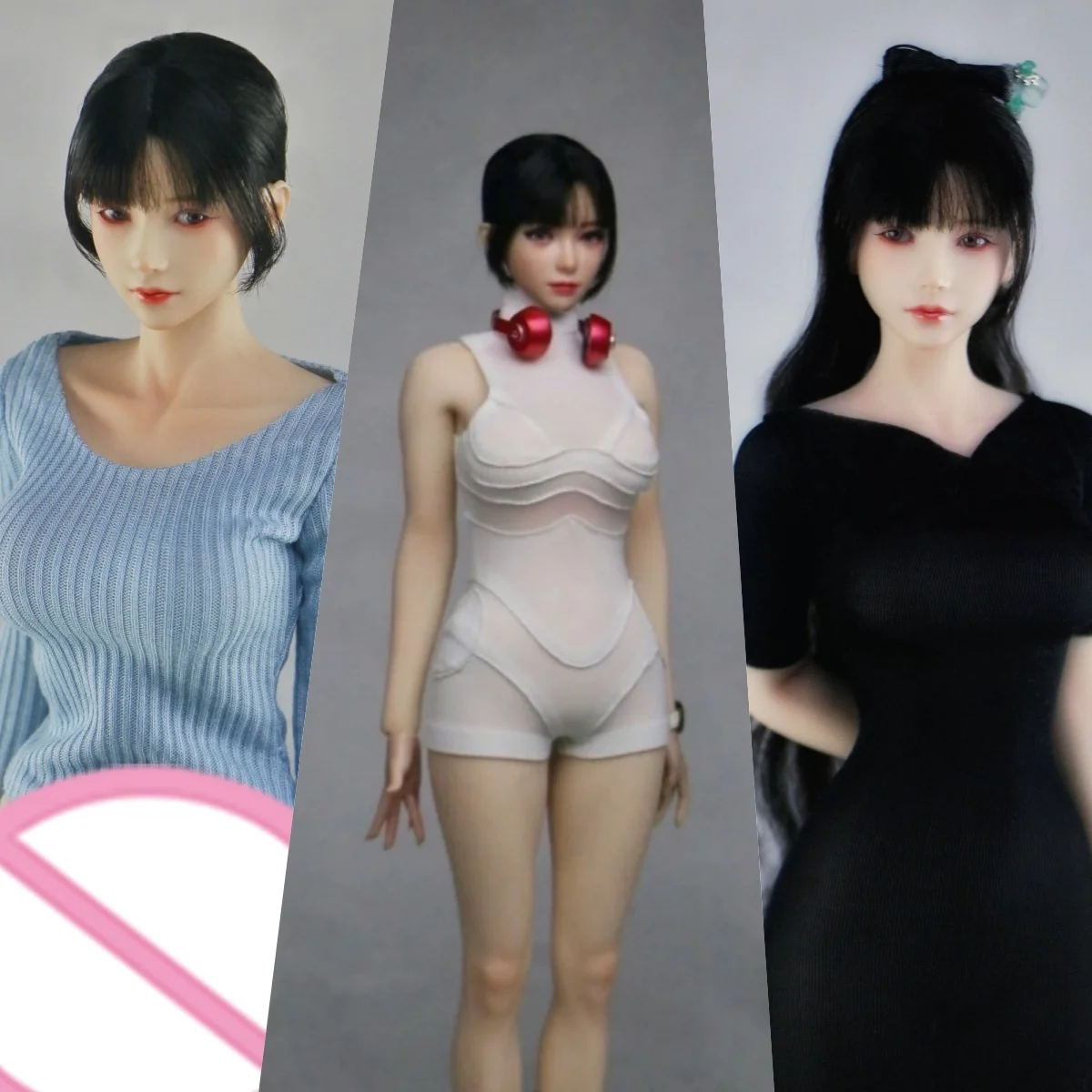 

【30days Made】1/6 Scale Female Soldier Clothing Accessories Round-neck Top Bodysuit Bodycon Dress Fit 12''Action Body Model Toys