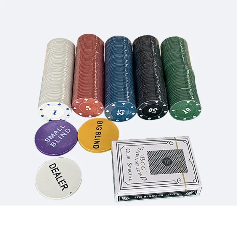 Poker Chips Set Iron Box with 300Pcs Chips and 2 Decks Poker Kit for Texas Hold’Em Casino Gambling - view 3