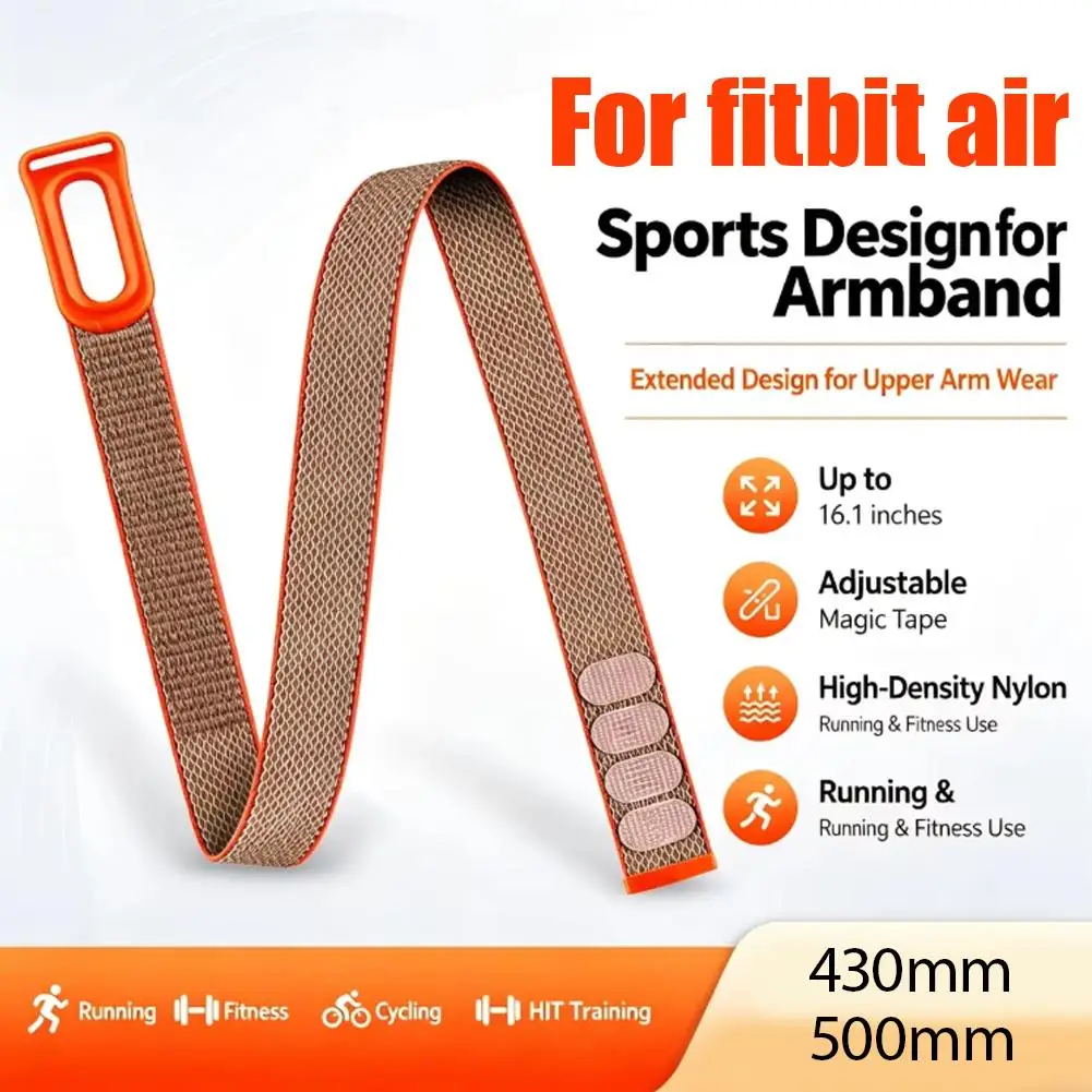 Woven Bicep band For Google Fitbit Air Circular Armband Adjustable Bicep Band Unisex Sturdy Soft Breathable Band Biceps Band