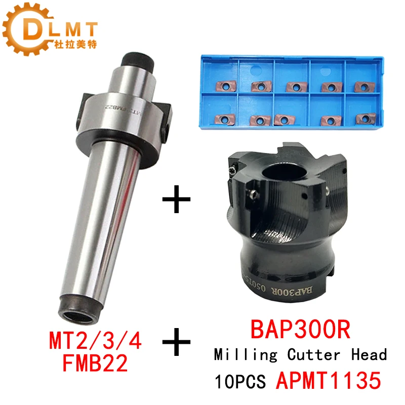 CNC Milling Cutter Tools MT2 MT3 MT4 FMB22 MTB2 MTB3 MTB4 + BAP300R Shoulder Face Mill Head BAP 300R + APMT1135 Carbide Insert