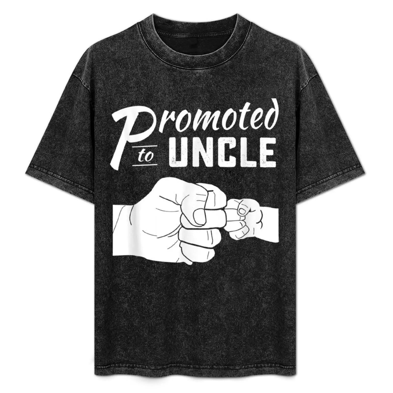 

Mens Promoted To Uncle Baby Announcement 2018 T-Shirt Street Art Print Tee Shirt