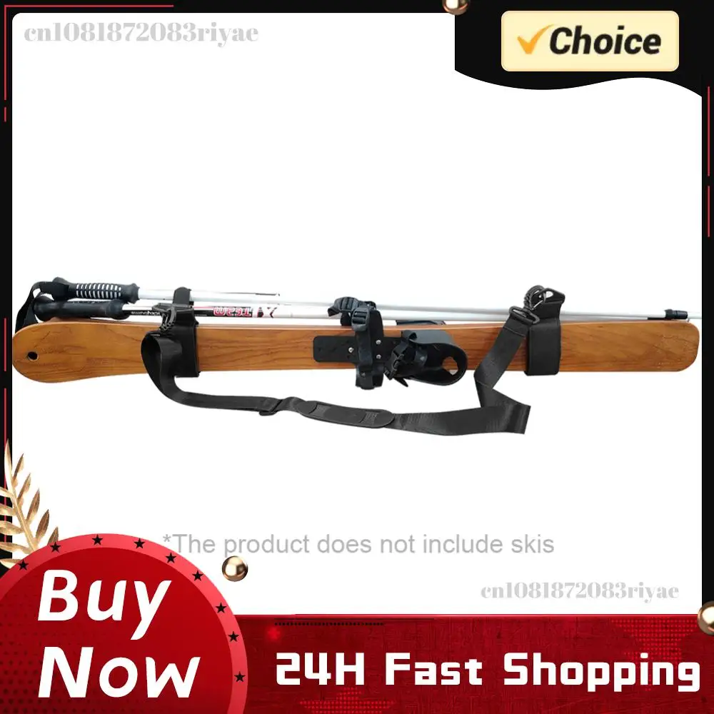 Correa de Hombro Ajustable para Tabla de Esquí, Correa de Transporte Portátil para Bastones de Esquí, Accesorios Deportivos para Exteriores