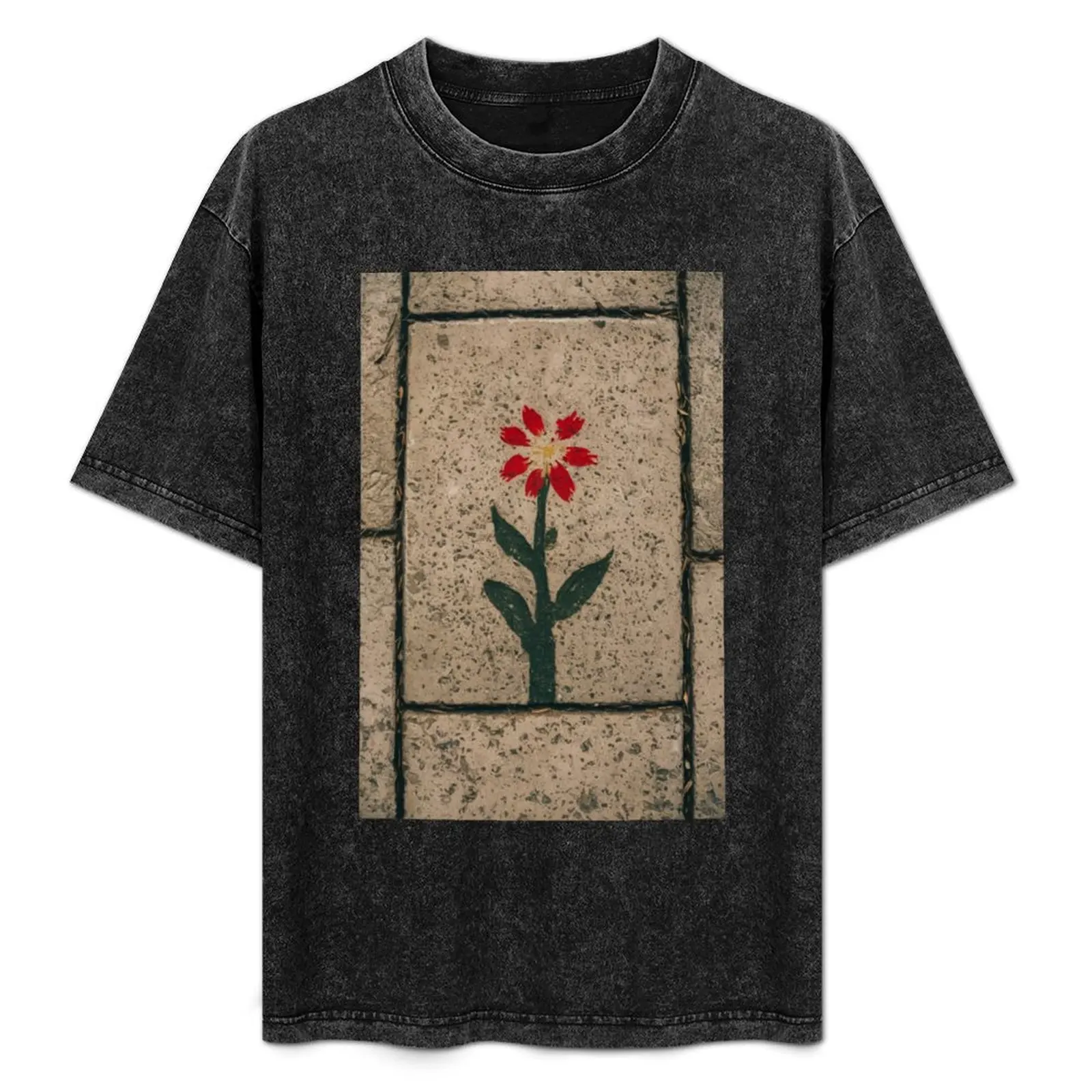 Flower Stencil Graffiti T-Shirt hippie clothes cute tops mens graphic t-shirts big and tall