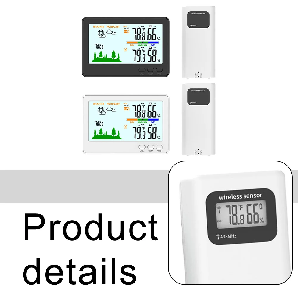 Advanced Digital Weather Station showcasing High Precision in Temperature & Humidity Measurements for Homeowners