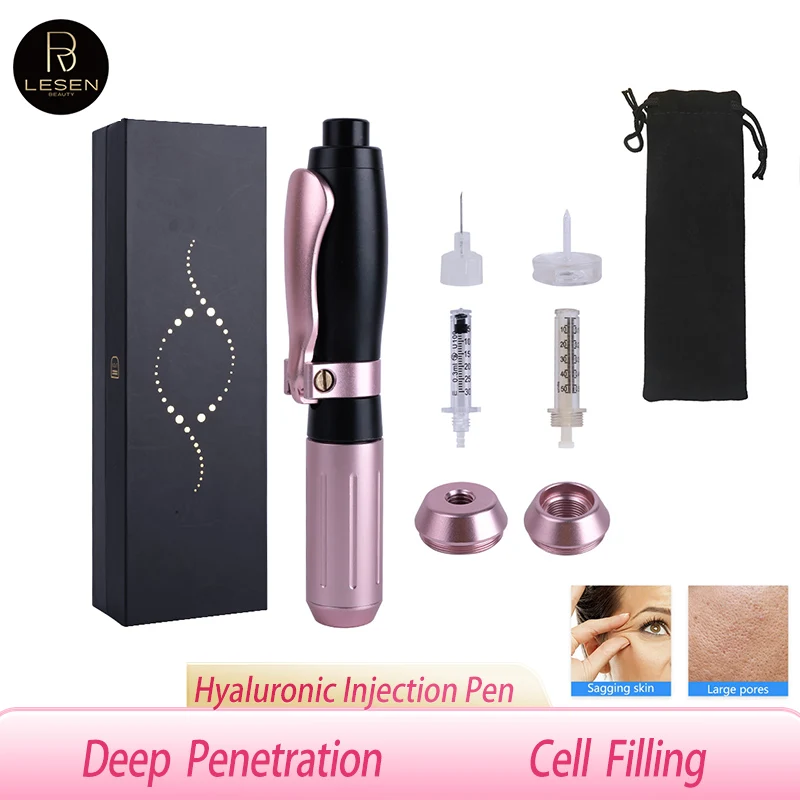 

0.3/0.5ML Hyaluron Acid Pen Reduce Blemishes Wrinkles Thickening Lips Hyaluronic Acid Syringe Atomizer Adjustable Pressure Pen