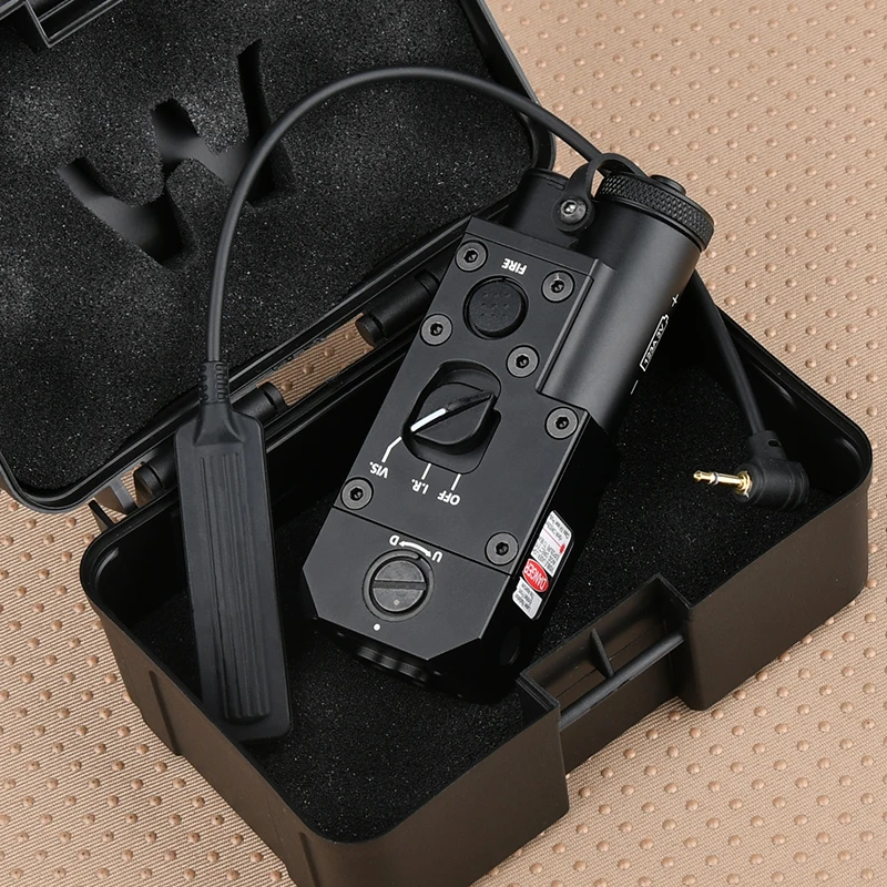 

WADSN Tactical CQBL-1 Red Green IR Laser Sight Metal CNC Aiming Ray Box 2.5 Plug Airsoft Hunting Gear Fit 20mm Picatinny Rail