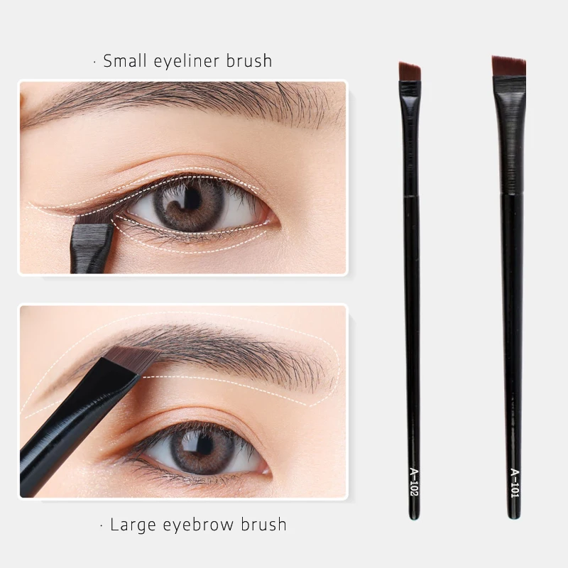 1/2pcs Makeup Brushes Set Eyebrow Eyeliner Brush Small Angled Blade Liner Brow Contour Brush Beauty Cosmetics Eyeliner Tool