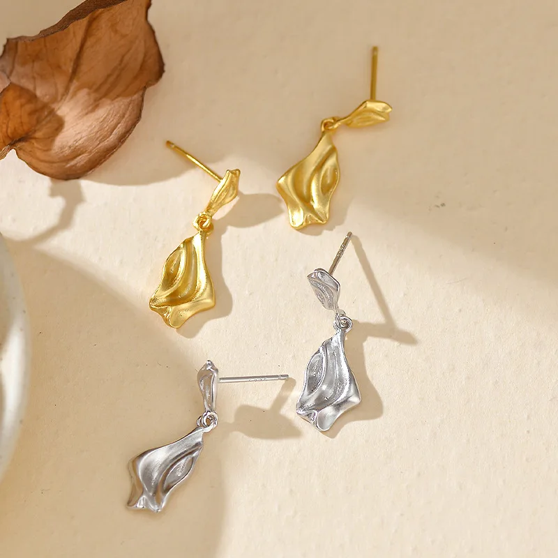 

Jenny&dave 925 Sterling Silver Irregular Symmetrical Earrings Jewelry Earrings Women's Earrings Ear Cuffs