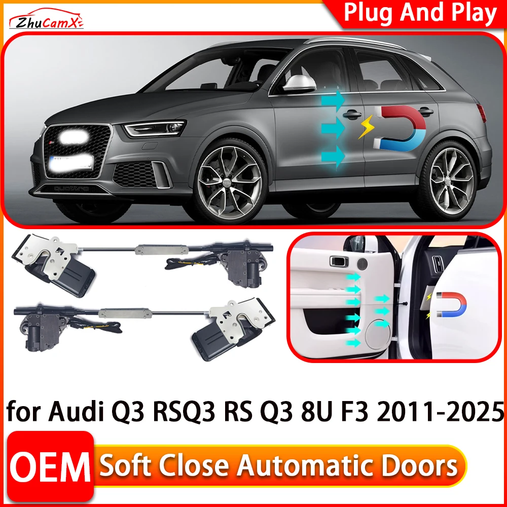 

for Audi Q3 RSQ3 RS Q3 8U F3 2011-2025 Car Automatic Electric Soft Close Door Closer Power Closing Door Comfort Closing System