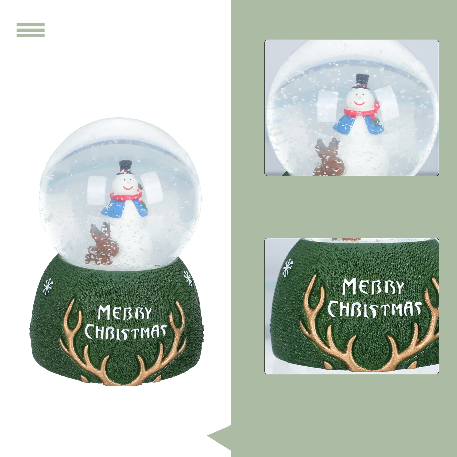 

Musical Crystal Ball Xmas Gift Desk Ornaments Decorate Living Room Decoration Plays Desktop Balls Adorn Plastic