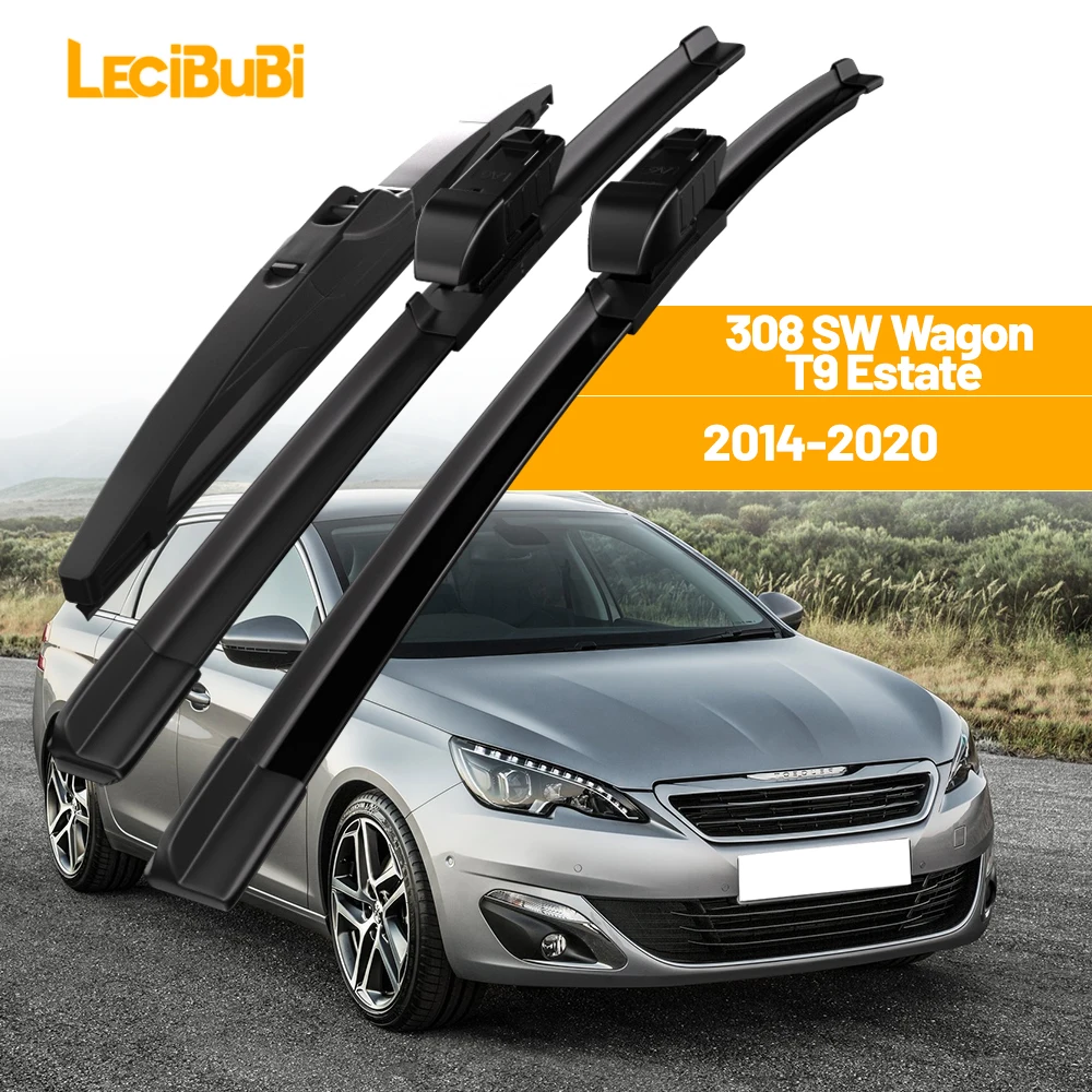 Für Peugeot 308 SW Wagon T9 Estate 2014-2020 1set Vorne und Hinten Scheibenwischerblätter Scheibenwischer 2015 2016 Zubehör