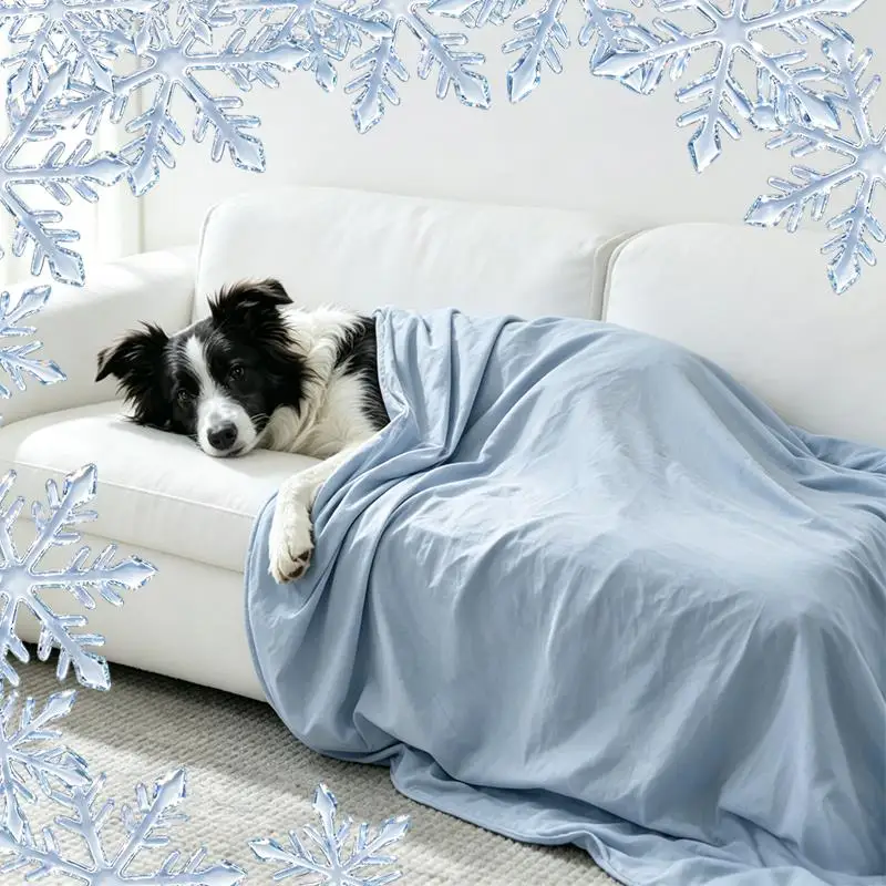 Summer Cooling Thin Blanket For Dogs Cats Breathable Cooling Mat Soft Lightweight Washable Pet Throw Blanket Gift For Pet Lovers view 5