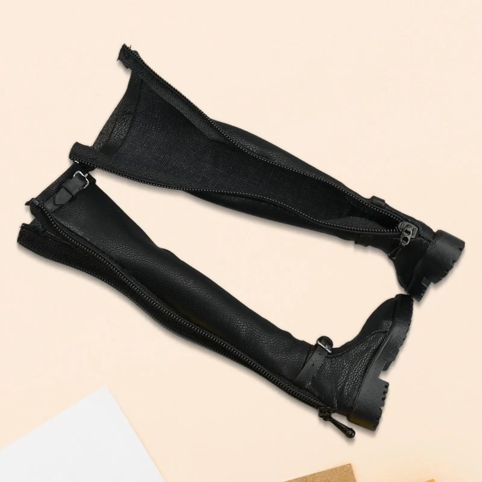 

1/6 Scale Female Figure Shoes Boots, High Boots Model Miniature Fashion Boots for 12 inch Figures Doll Model