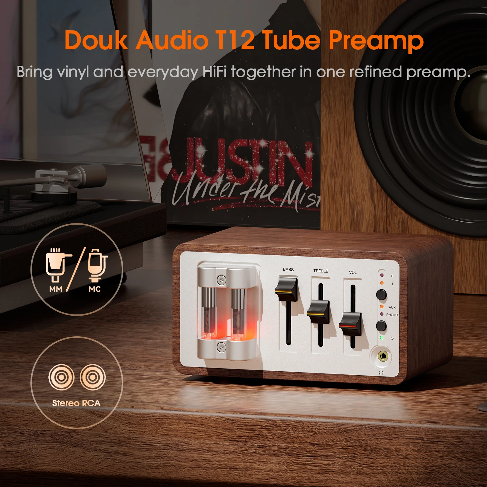 Douk Audio T12 ламповый фоноко – обзор и цена Tube Phono Stage Mm Mc