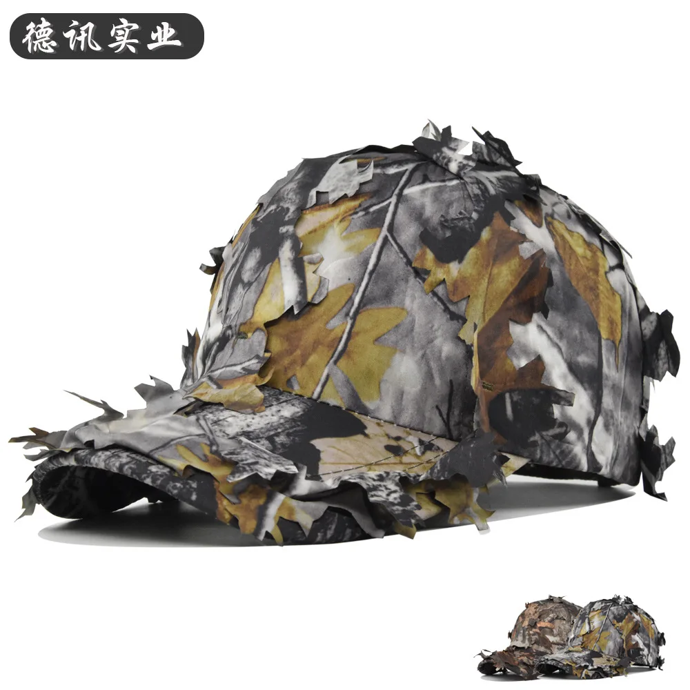 Sniper Hunter Camouflage Hat Tactical Camo Baseball Cap Men Soldiers Combat Flat Hat for Hunting Wargame Shooting Fishing