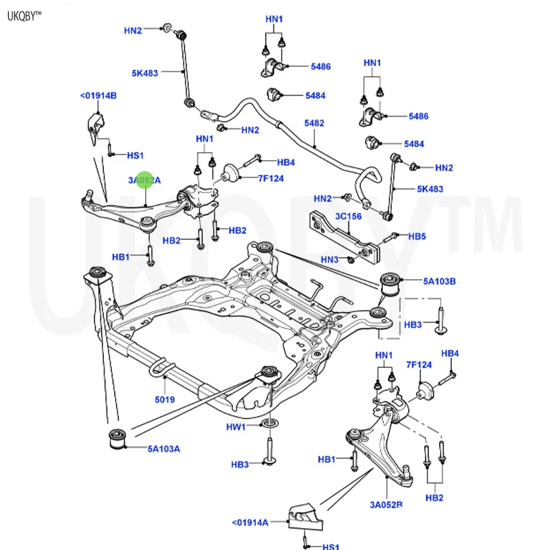 La nd Ro ve r Di sc ov er y Sh en xin g 2015 LR045803 Arm Assembly - Front Suspension V