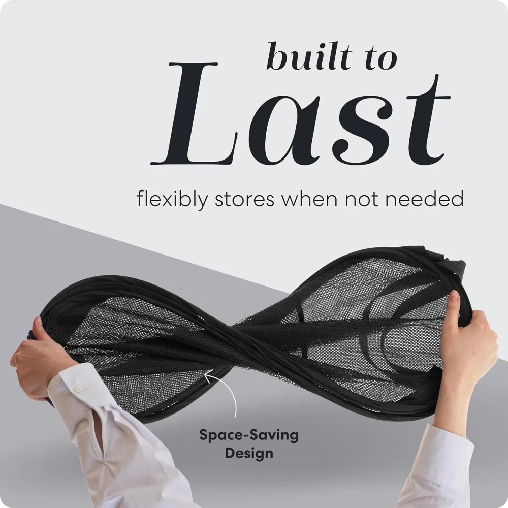 سلة غسيل كبيرة قابلة للطي شبكة منبثقة سلة الغسيل جيب جانبي تنفس صندوق تخزين ملابس منظمة تخزين الغسيل