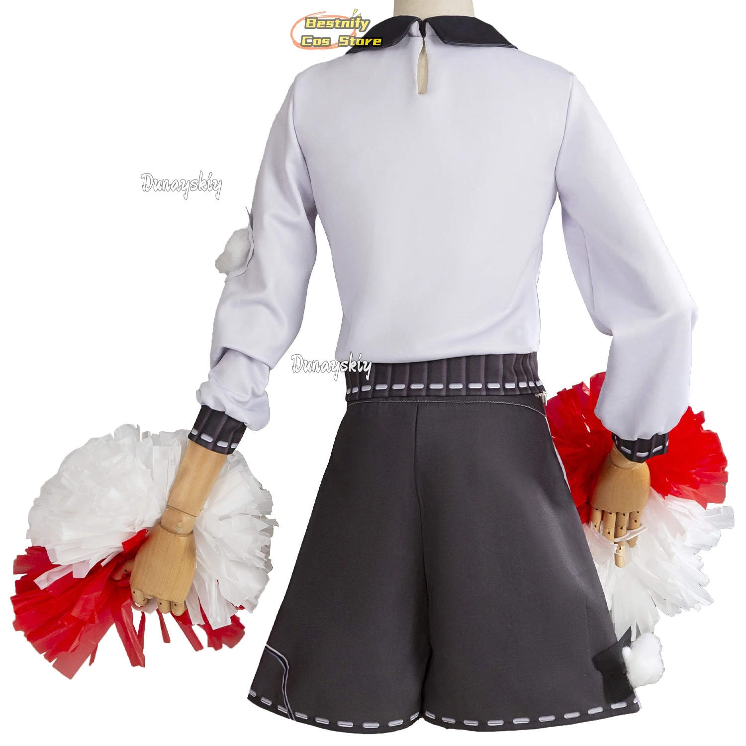 Anime Game Identity VLily Barriere Cheerleader Costume Cosplay Survivors Parrucca Abbigliamento da ginnastica Donna Kawaii Vestito di carnevale