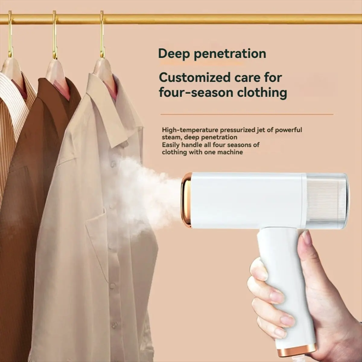 【Promo】Handheld Garment Steamer 120ML Portable Foldable Steam Irons 1000W Fast-Heat Fabric Steam Cleaner for Travel AU Plug