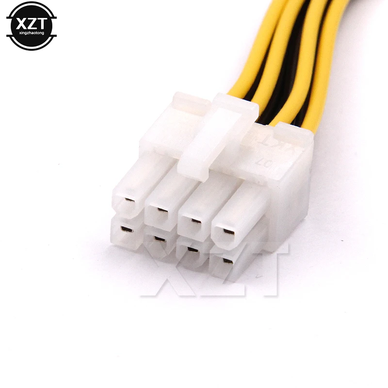 Hot Sales 4 Pin Male to 8 Pin CPU Power Supply Adapter Converter ATX Cable 12V