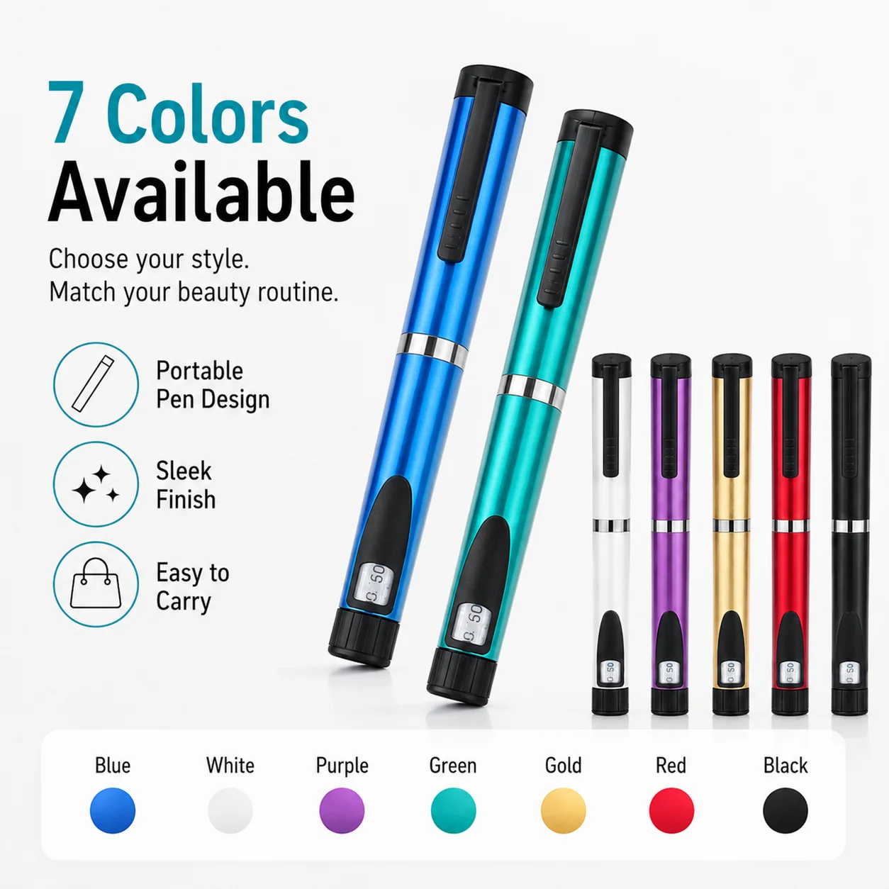 Reusable Magic Pen V3 Metal Injection Pen Adjustable Dose 3ml Cartridge Subcutaneous Injector Medical Aesthetic Durable Precise