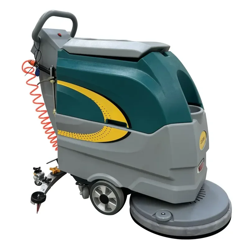 CE Certification QK-1050 Factory Wholesale Small Electric Street Sweeper Double Brush Metal Ride-On Road Cleaner for