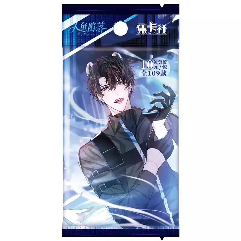 Chinese Manhwa The Falling Merman Collection Card Bai Chunian, Lan Bo Cartoon Characters SSP SSR Paper Card Cosplay Gift