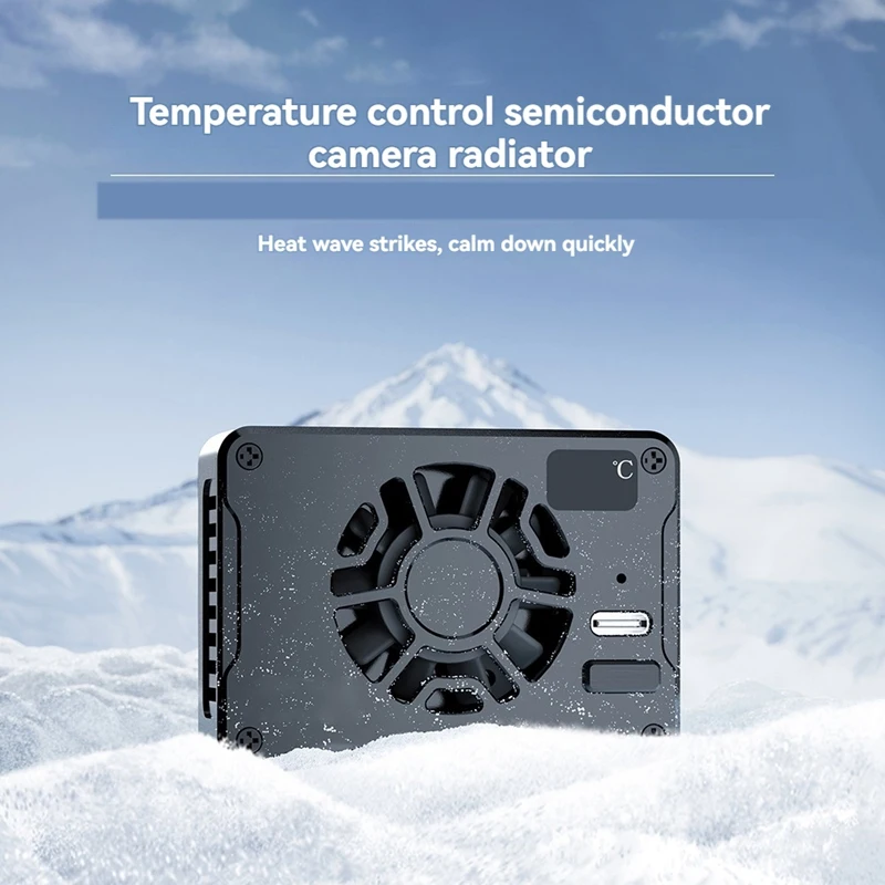 Camera Cooling System Quiet Camera Heat Sink Cooling Fan Semiconductor Radiator For Canon/ Sony/ FUJIFILM