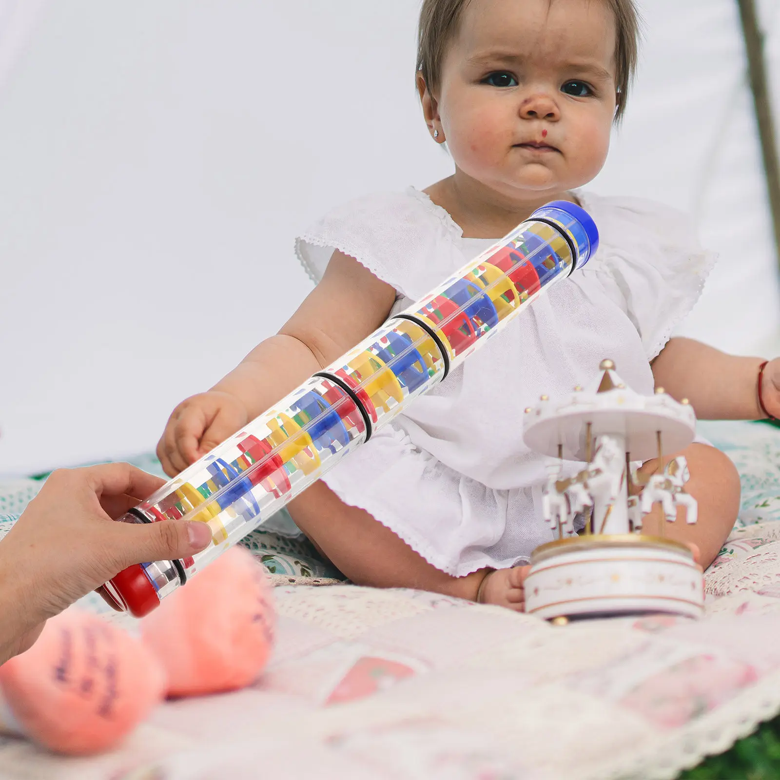 Orff Percussion Rain Stick Musical Instrument for Spiral Design Rain Sound Maker Tube Sensory Auditory Development Tool