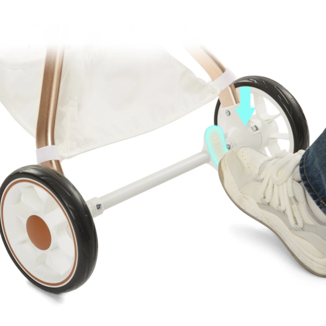 Easy Fold Dog Stroller for Small Medium Pets with Ventilated Mesh Windows and Sturdy Lightweight Frame