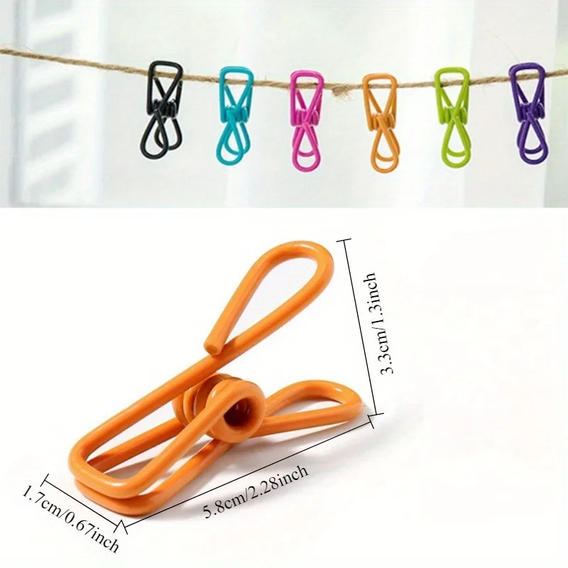 10 colored plastic small clips windproof and anti-slip clothes clips sock clips pants clips seal clips photo fixing clips